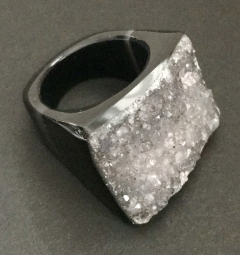 Kristall Achat-Ring